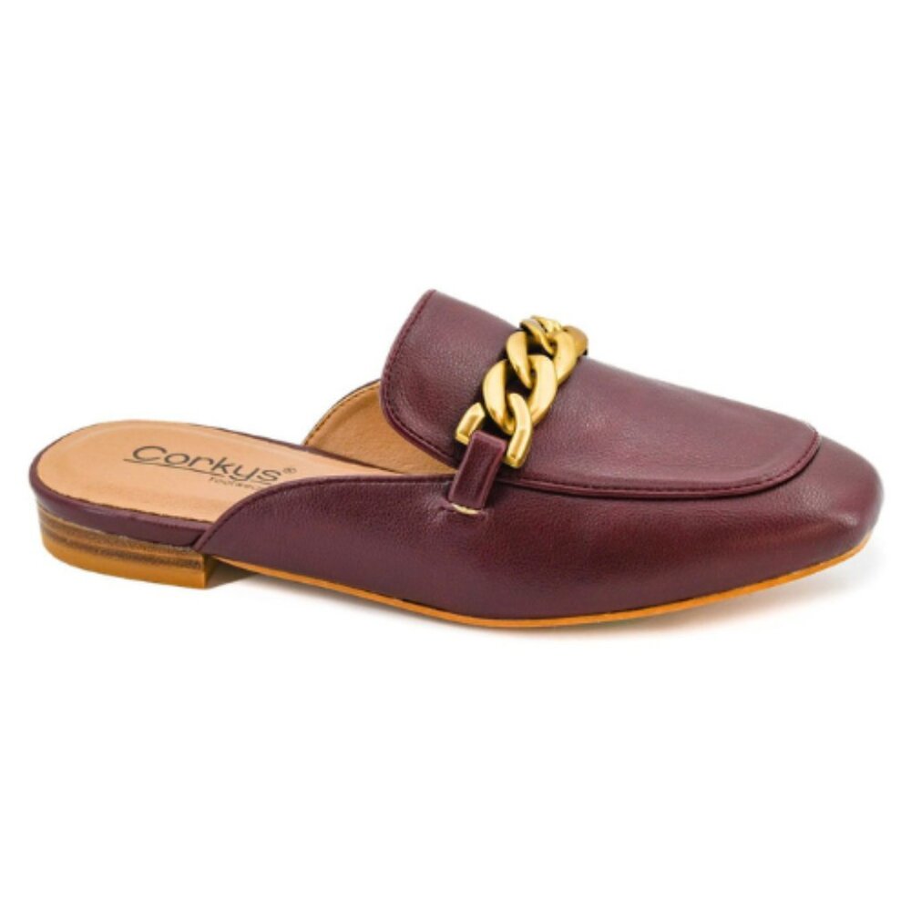 Women's Burgundy Wine Mule Keepsake Corkys Size 10 NWT
